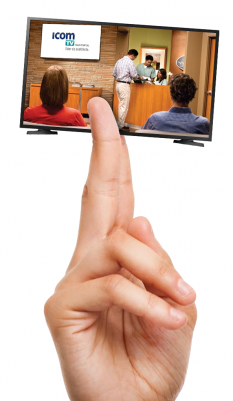 TV para salas de espera é Icom TV